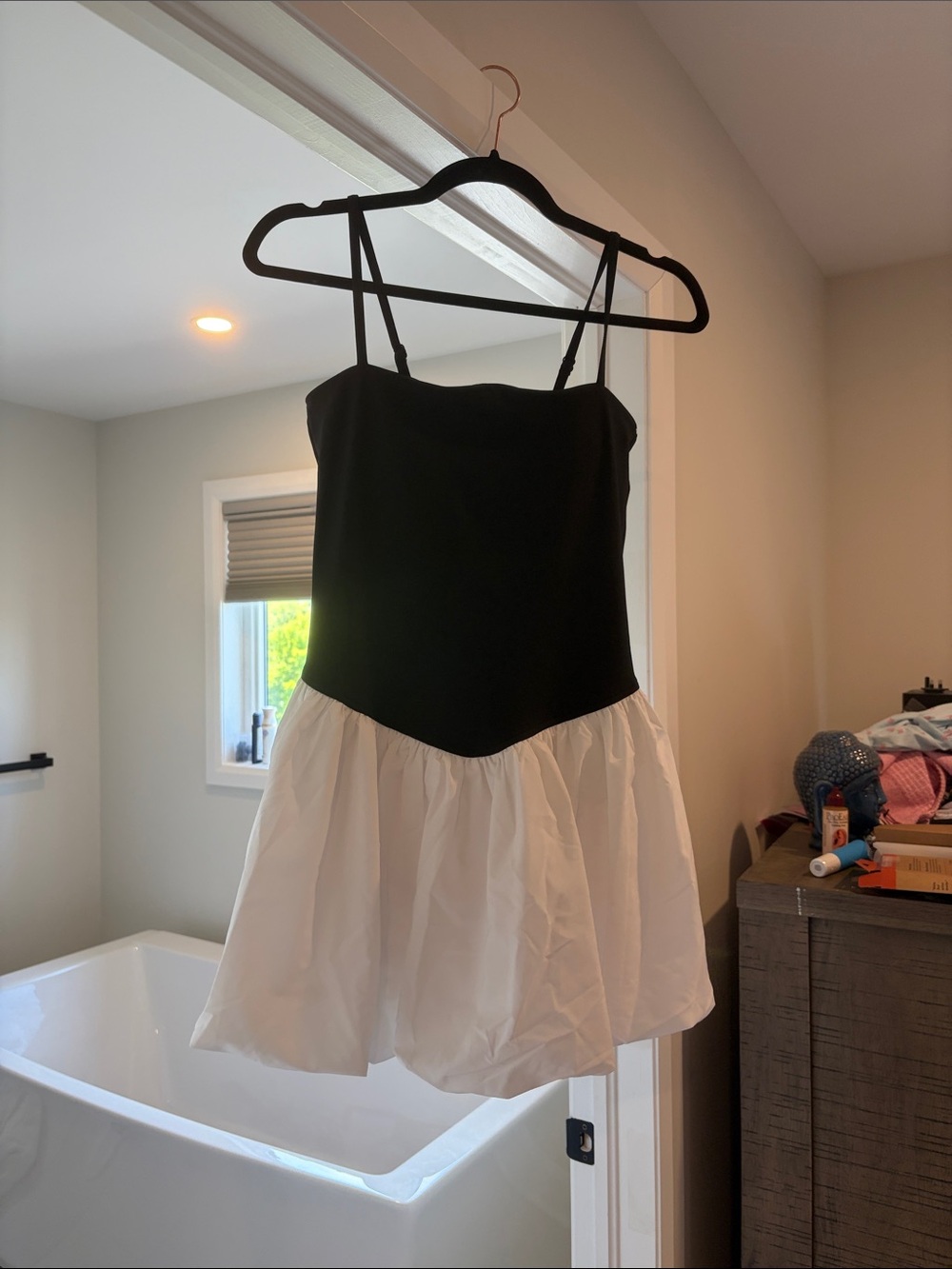 YPB Black and White bubble dress (built in shorts)
